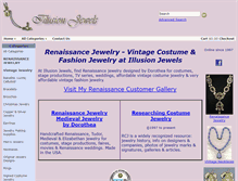 Tablet Screenshot of illusionjewels.com